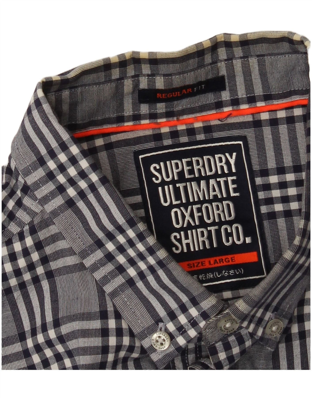 Мужская рубашка стандартного кроя Superdry, большая серая клетка