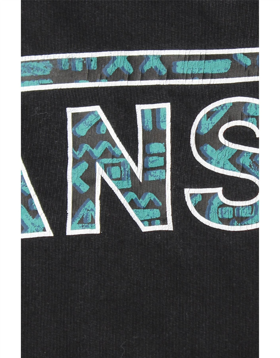 VANS Mens Graphic Hoodie Jumper Small Black Cotton