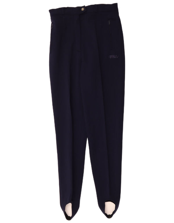 Fila Женские брюки чинос с высокой талией и штрипками IT 48 XL W32 L35 Темно-синие