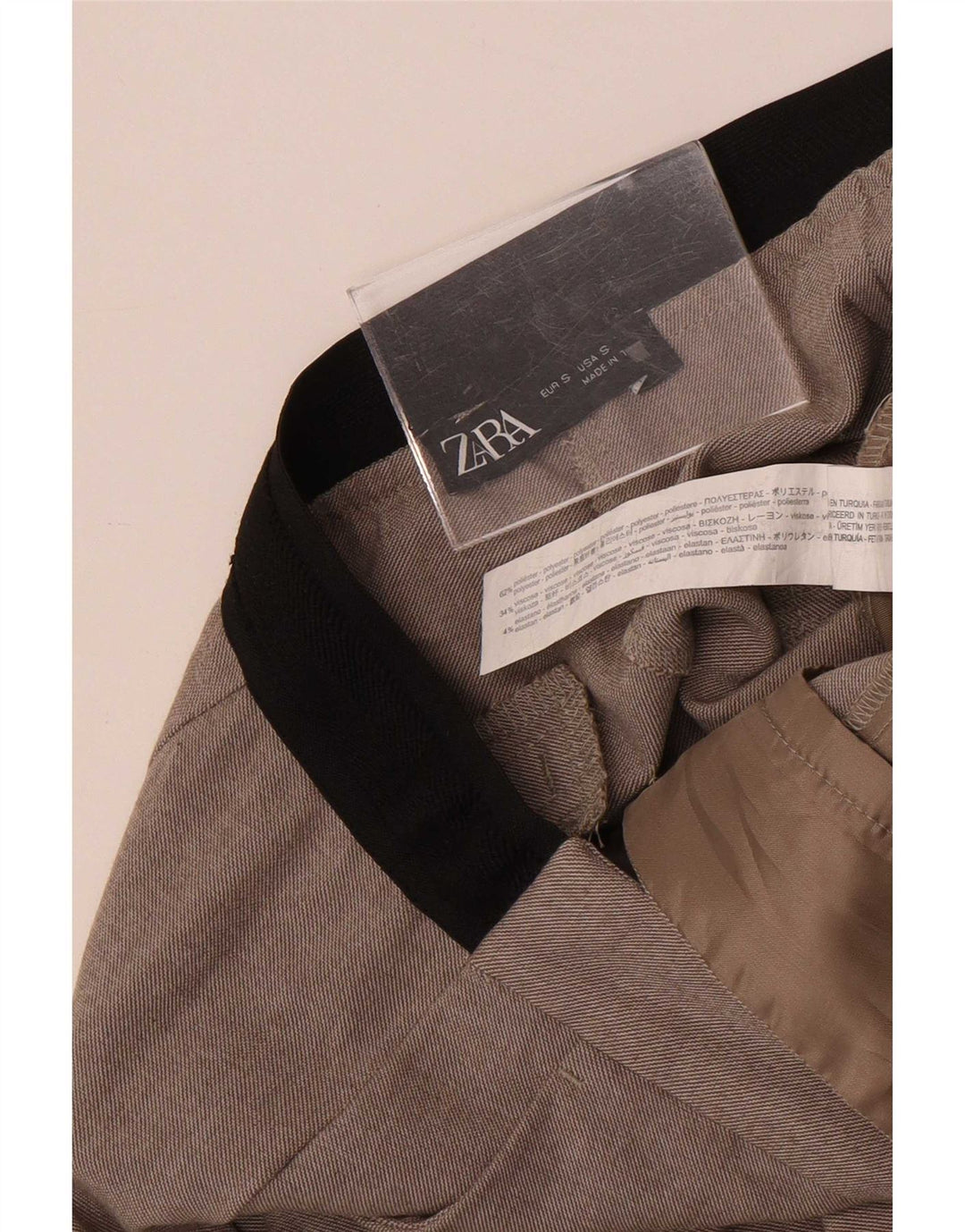 Zara Женские узкие брюки-чиносы, маленькие W28 L26, серый полиэстер