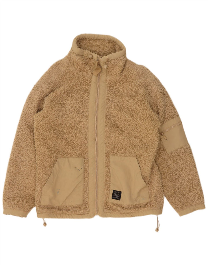 Мужская флисовая куртка Urban Outfitters UK 36, маленькая, бежевый, полиэстер