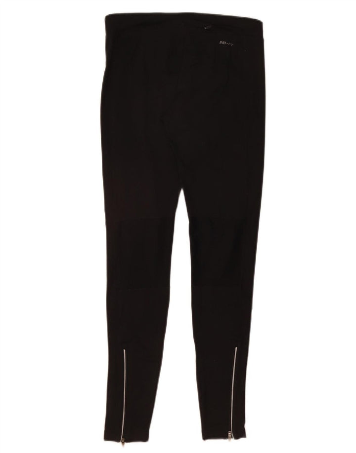 Женские леггинсы Nike Dri Fit UK 10, маленькие черные полиэстер