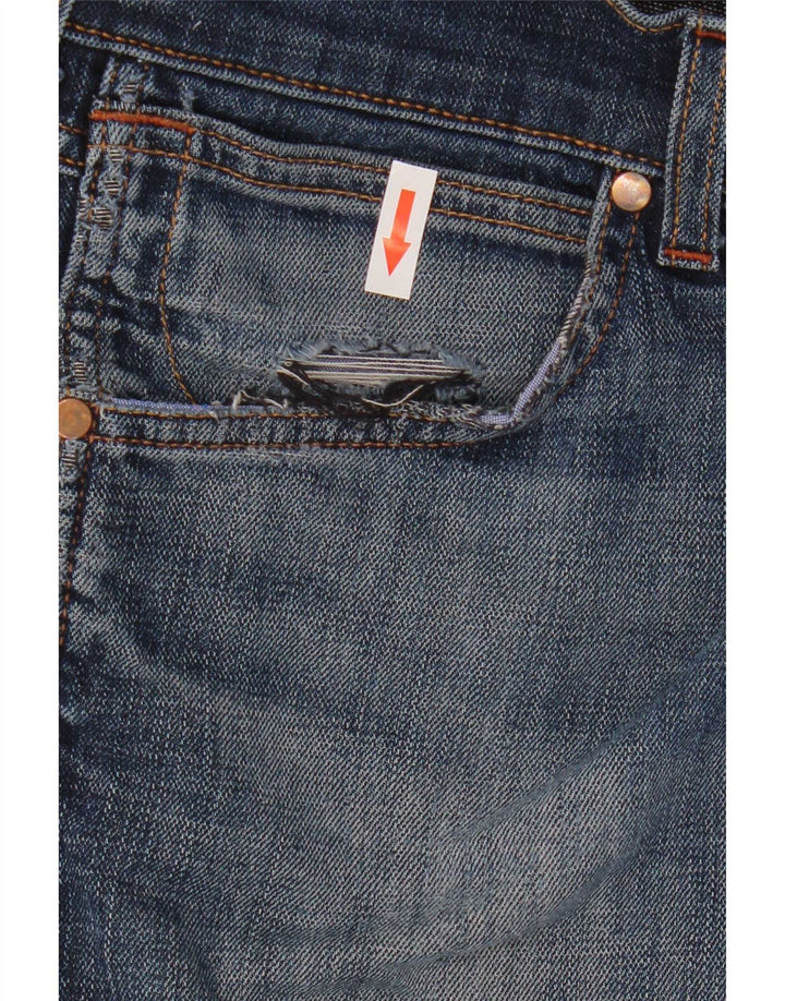 Мужские узкие джинсы Wrangler W35 L29 темно-синие