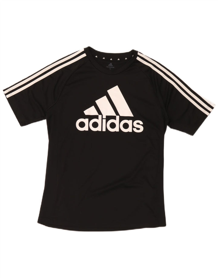 Мужская футболка Adidas Aeroready с рисунком, маленький черный полиэстер