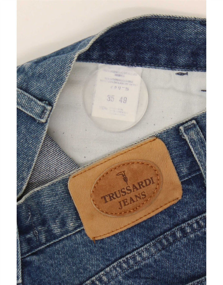 Мужские зауженные джинсы Trussardi W32 L30 синие, хлопок