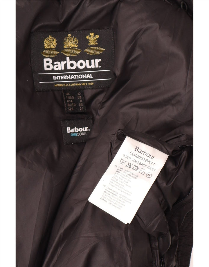 Женский утепленный жилет Barbour UK 12, средний черный из полиамида