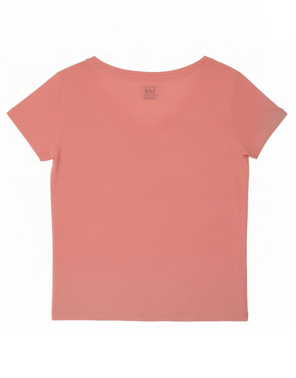 Женская футболка Lee Regular Fit Top UK 6 XS Розовый из лиоцелла