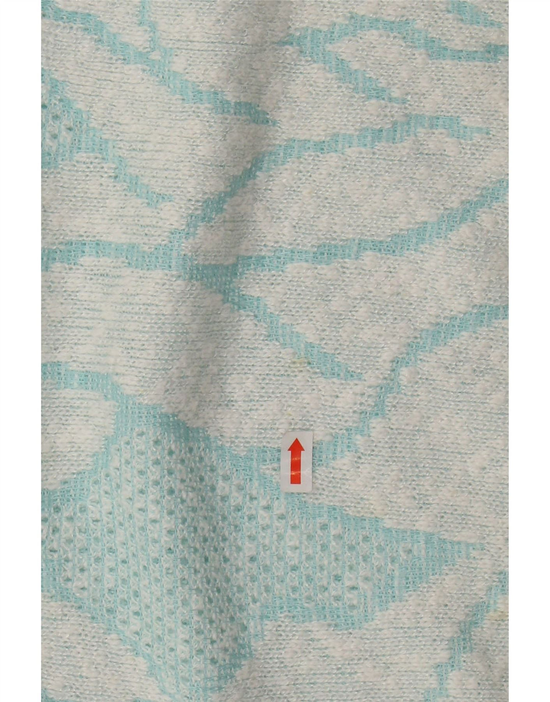 VINTAGE Женский джемпер с круглым вырезом IT 50 XL Бирюзовый цветных блоков