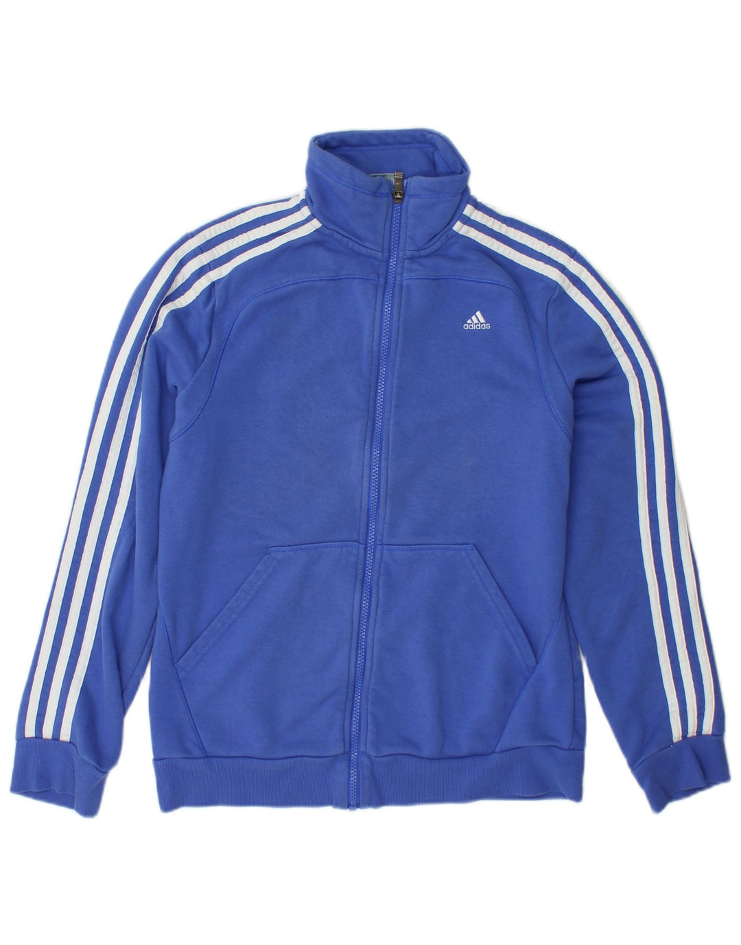 Женский спортивный костюм ADIDAS Climalite, верхняя куртка UK 12/14, средний синий хлопок