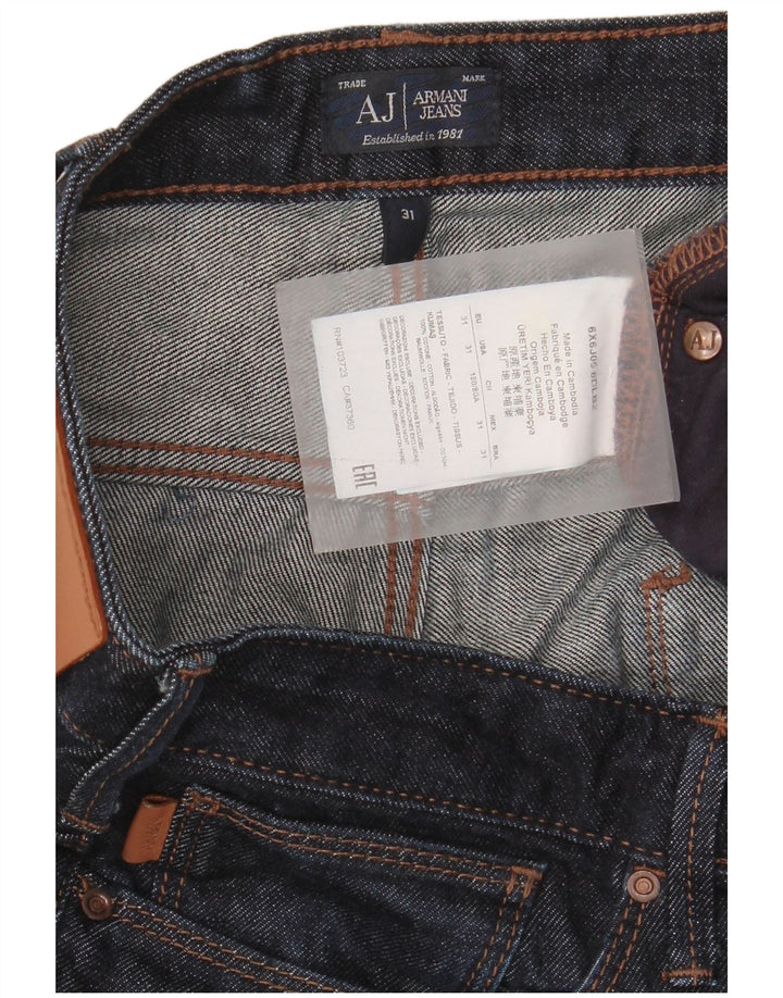 Женские узкие джинсы Armani W31 L34 Темно-синие, хлопок
