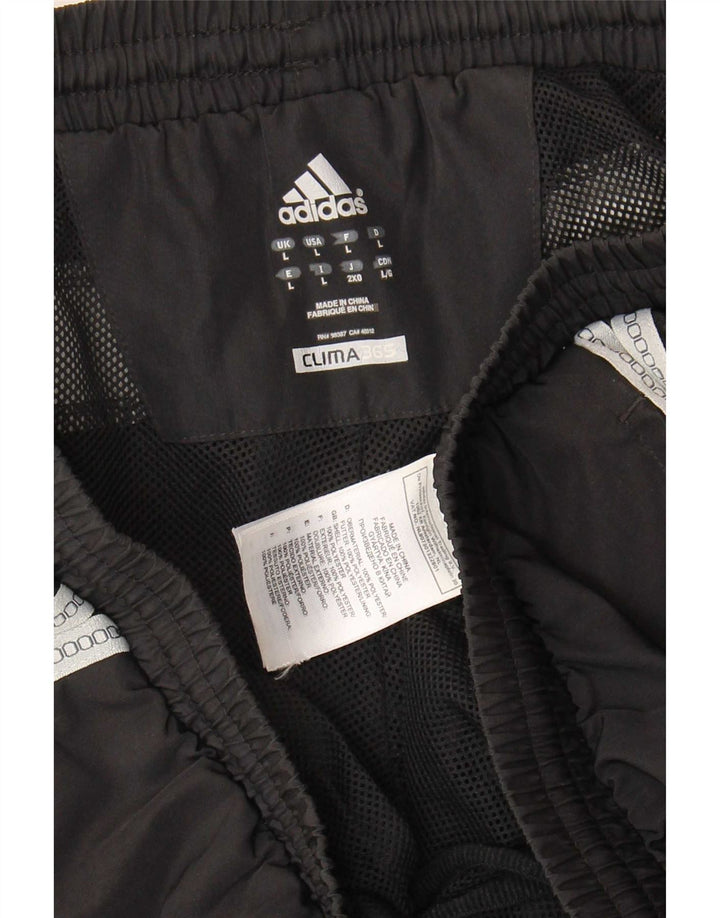 Мужские спортивные шорты-бермуды Adidas Clima 365, большие черные из полиэстера