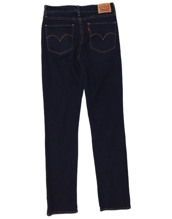 Levi's Womens 724 High Rise Straight Jeans W30 L30 Blue Cotton