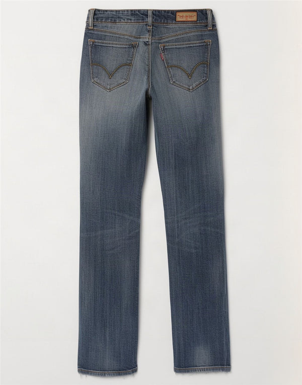 Женские прямые джинсы Levi's 470 W29 L34 синие, хлопок