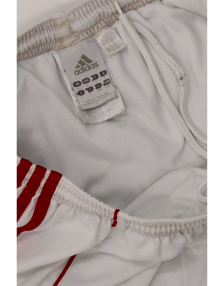 Мужские спортивные шорты Adidas Climalite, большой белый полиэстер