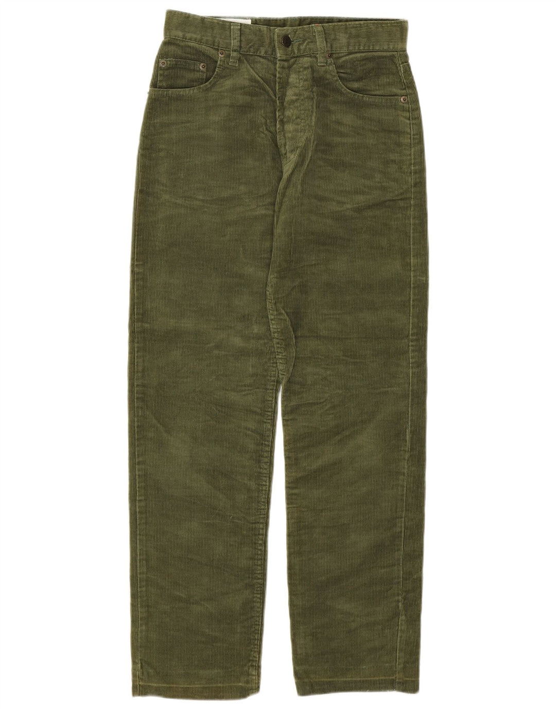 UNIFORM Женские прямые вельветовые брюки W29 L28 Хаки, хлопок