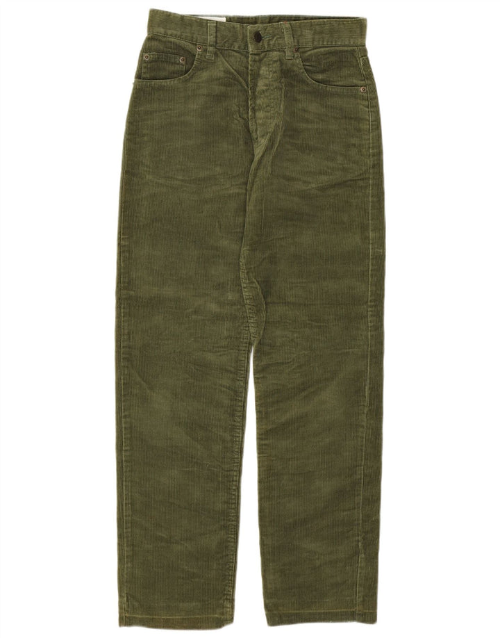 UNIFORM Женские прямые вельветовые брюки W29 L28 Хаки, хлопок