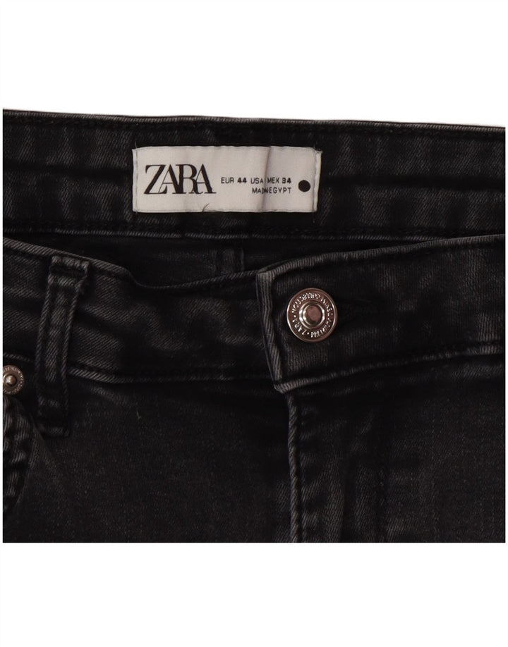 Женские расклешенные джинсы Zara EU 44 XL W34 L34 Серые