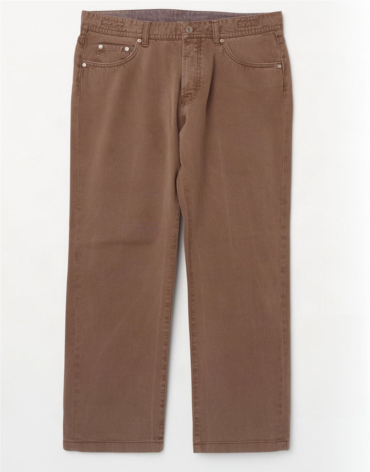 Мужские прямые джинсы Massimo Dutti EU 48 XL W38 L29 коричневые