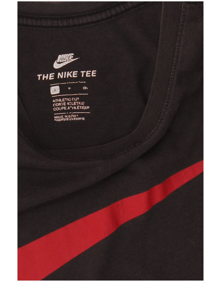 Мужская футболка спортивного кроя с рисунком NIKE, маленький черный цвет