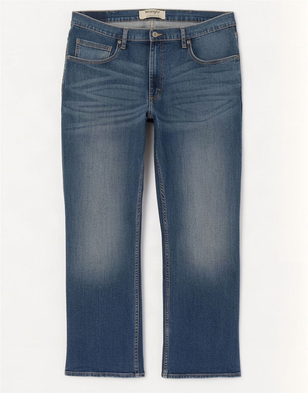 Мужские прямые джинсы Wrangler W36 L30 синие, хлопок