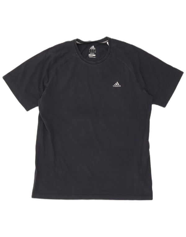 Adidas Mens Clima 365 Футболка Топ Среднего Темно-Синего Хлопка