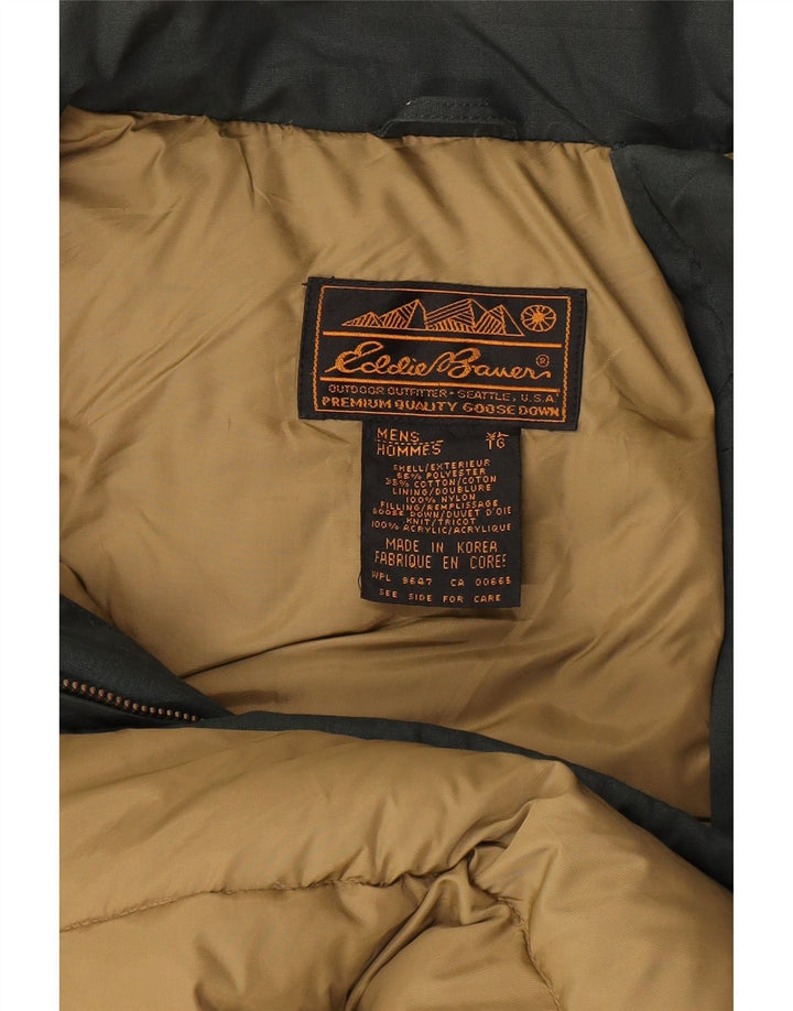 Мужская стеганая куртка Eddie Bauer UK 42 XL, зеленый полиэстер
