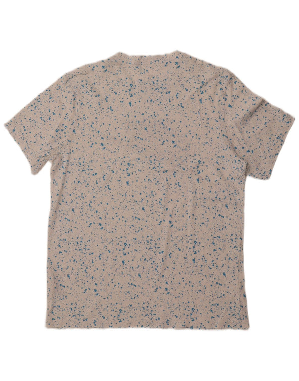 Мужская футболка с рисунком NIKE, средний размер, белый хлопок с крапинками