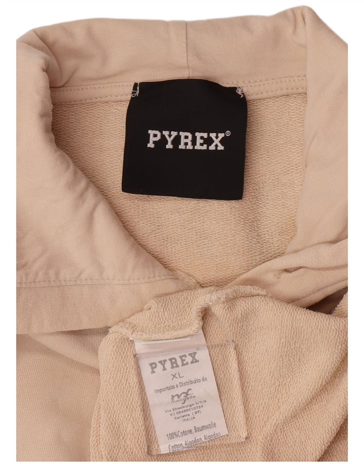 Мужской джемпер с капюшоном Pyrex XL, бежевый, хлопок