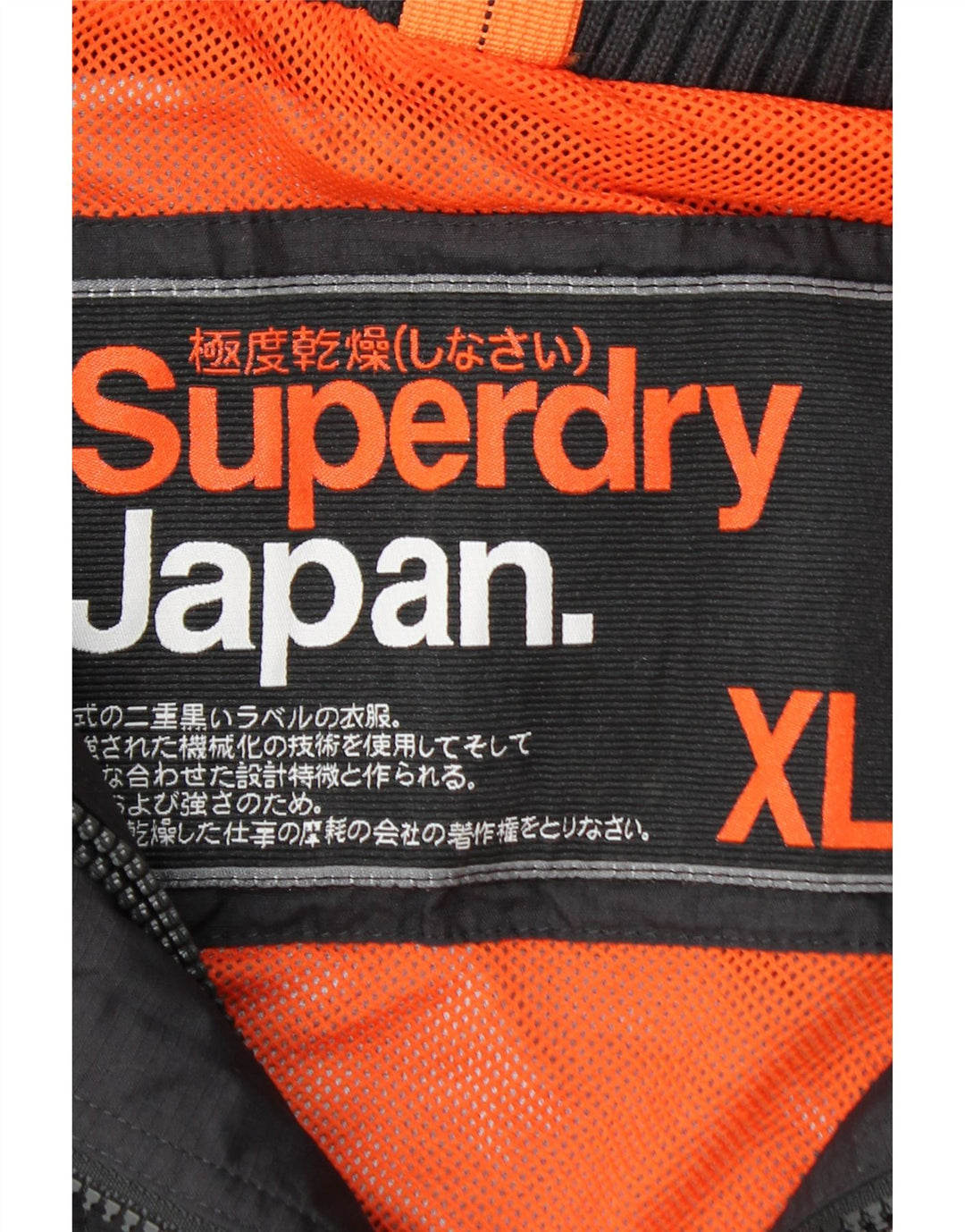 SUPERDRY Женская дождевик с графическим рисунком UK 18 XL, черный нейлон