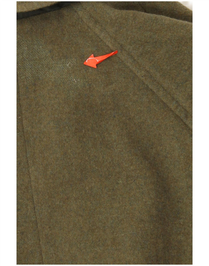 Винтажное женское двустороннее пальто EU 44 XL, полиэстер цвета хаки