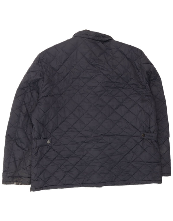 Мужская стеганая куртка Barbour UK 44 2XL темно-синяя, полиэстер