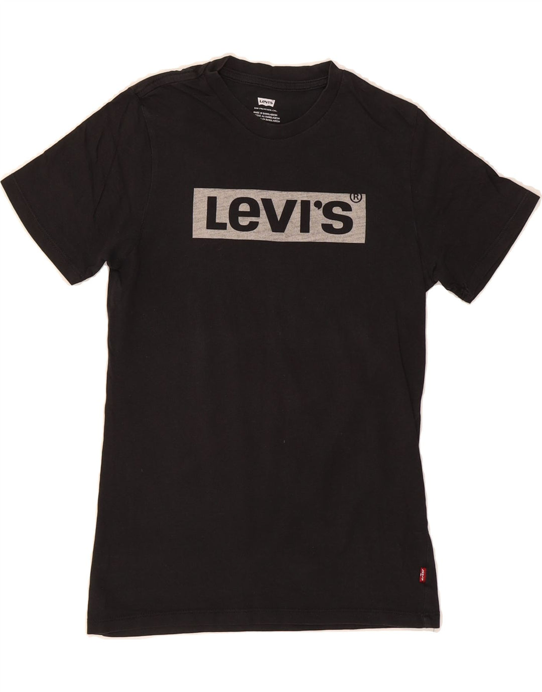 LEVI'S Womens Graphic T-Shirt Top UK 2 2XS Black Vintage Levi's and Second-Hand Levi's from Messina Hembry 