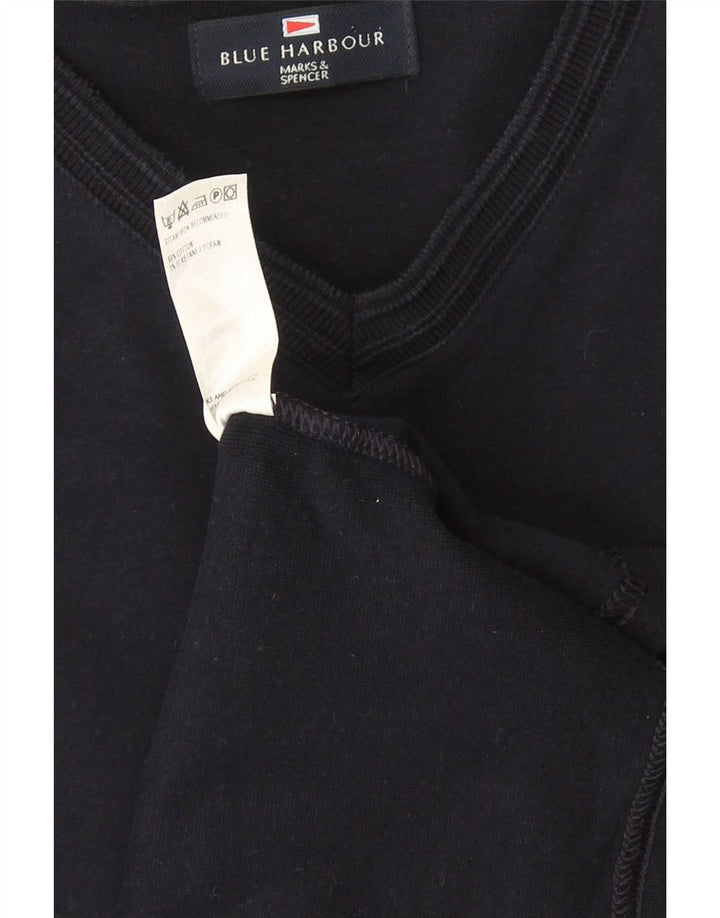 Мужской топ Marks & Spencer Blue Harbour с длинным рукавом XL, темно-синий, хлопок