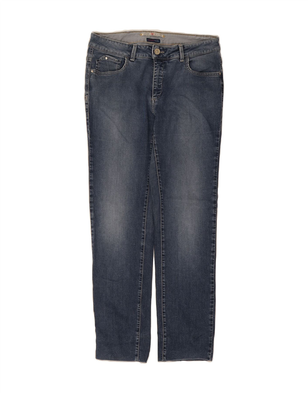TRUSSARDI Womens Straight Jeans W30 L29 Blue Cotton Vintage Trussardi and Second-Hand Trussardi from Messina Hembry 