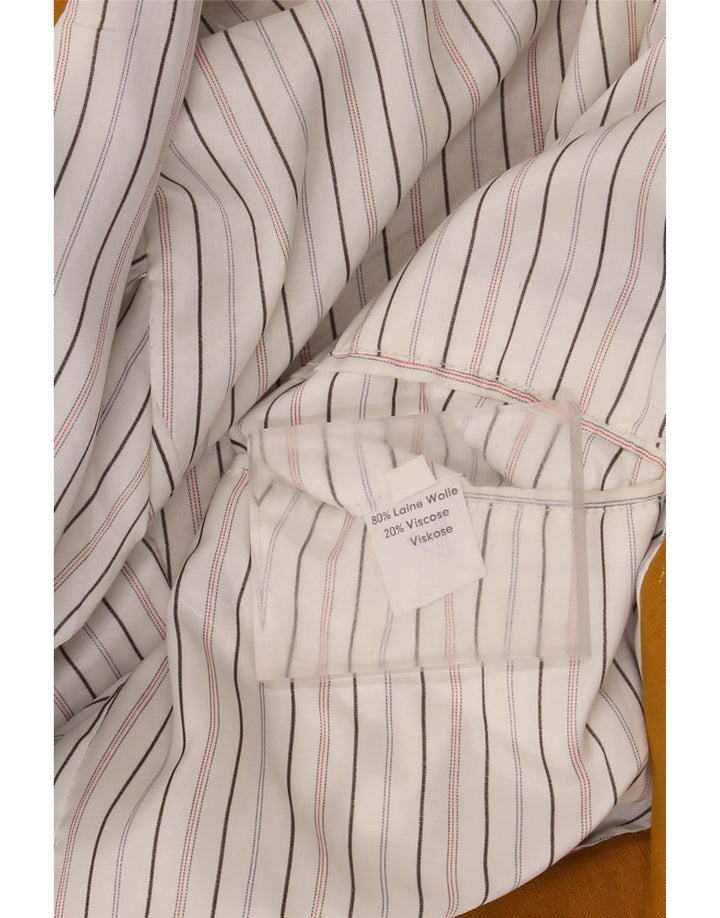 Винтажный мужской двубортный пиджак UK 40, большой желтый шерстяной пиджак