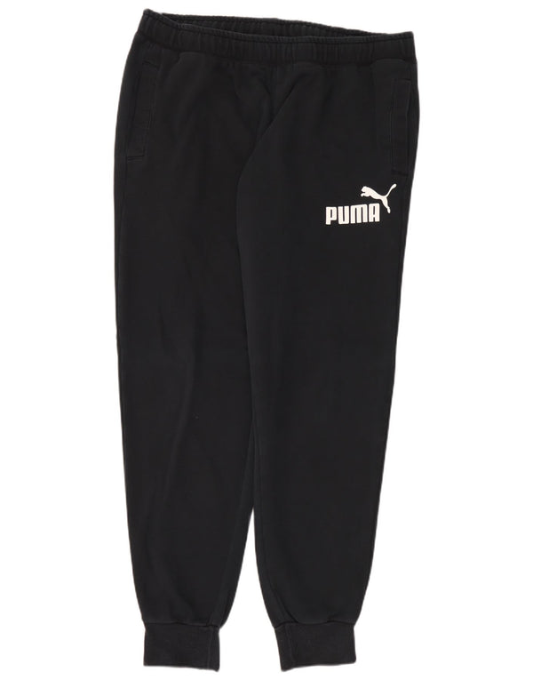 Мужские спортивные брюки с рисунком Puma, джоггеры, 2XL, черный хлопок