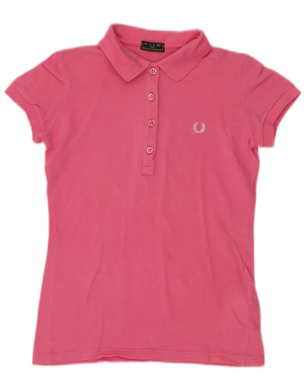 Женская рубашка поло Fred Perry UK 6 XS, розовый хлопок