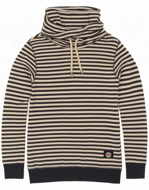 Женский свитер-свитшот Superdry UK 6 XS, хлопок в темно-синюю полоску