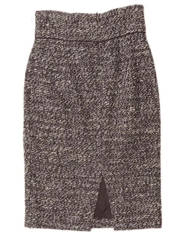 Женская юбка-карандаш Zara, маленькая W26, черный акрил в крапинку