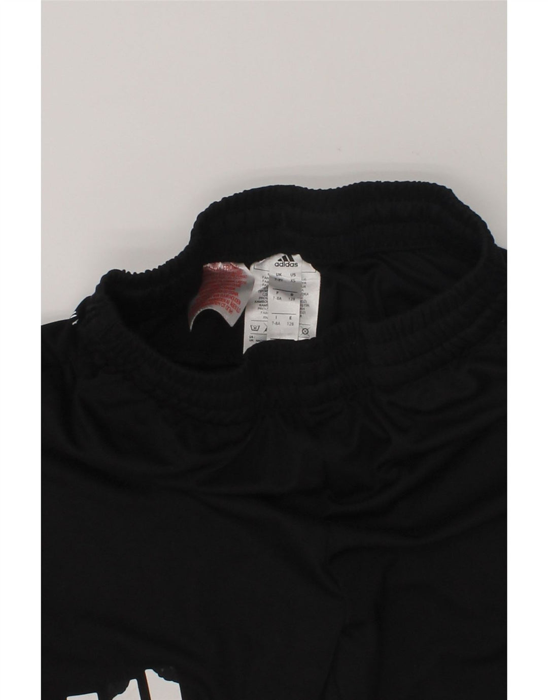 ADIDAS Boys Graphic Sport Shorts 7-8 Years Black Polyester | Vintage Adidas | Thrift | Second-Hand Adidas | Used Clothing | Messina Hembry 