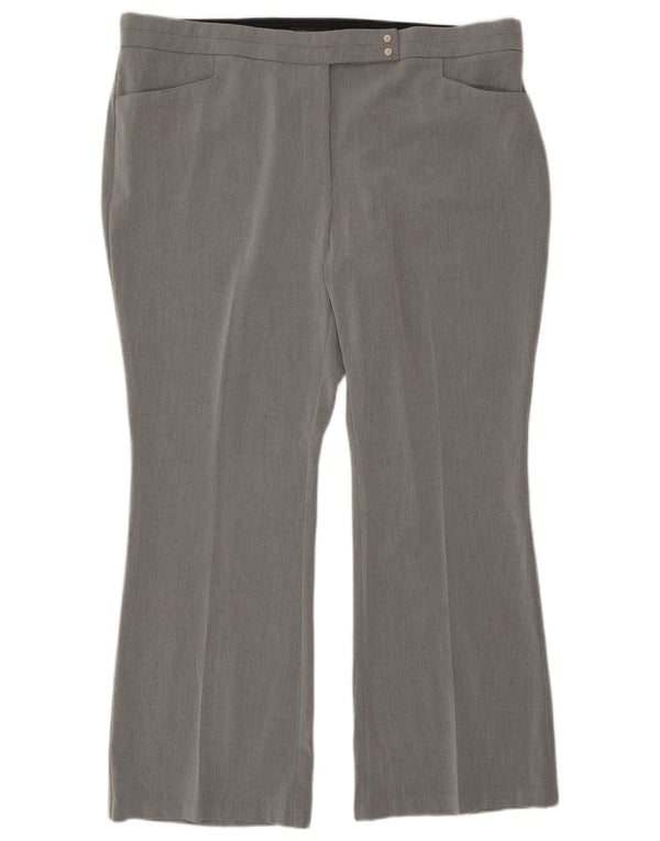 Женские костюмные брюки Marks & Spencer Bootcut UK 18 XL W36 L29 Серые вискозные