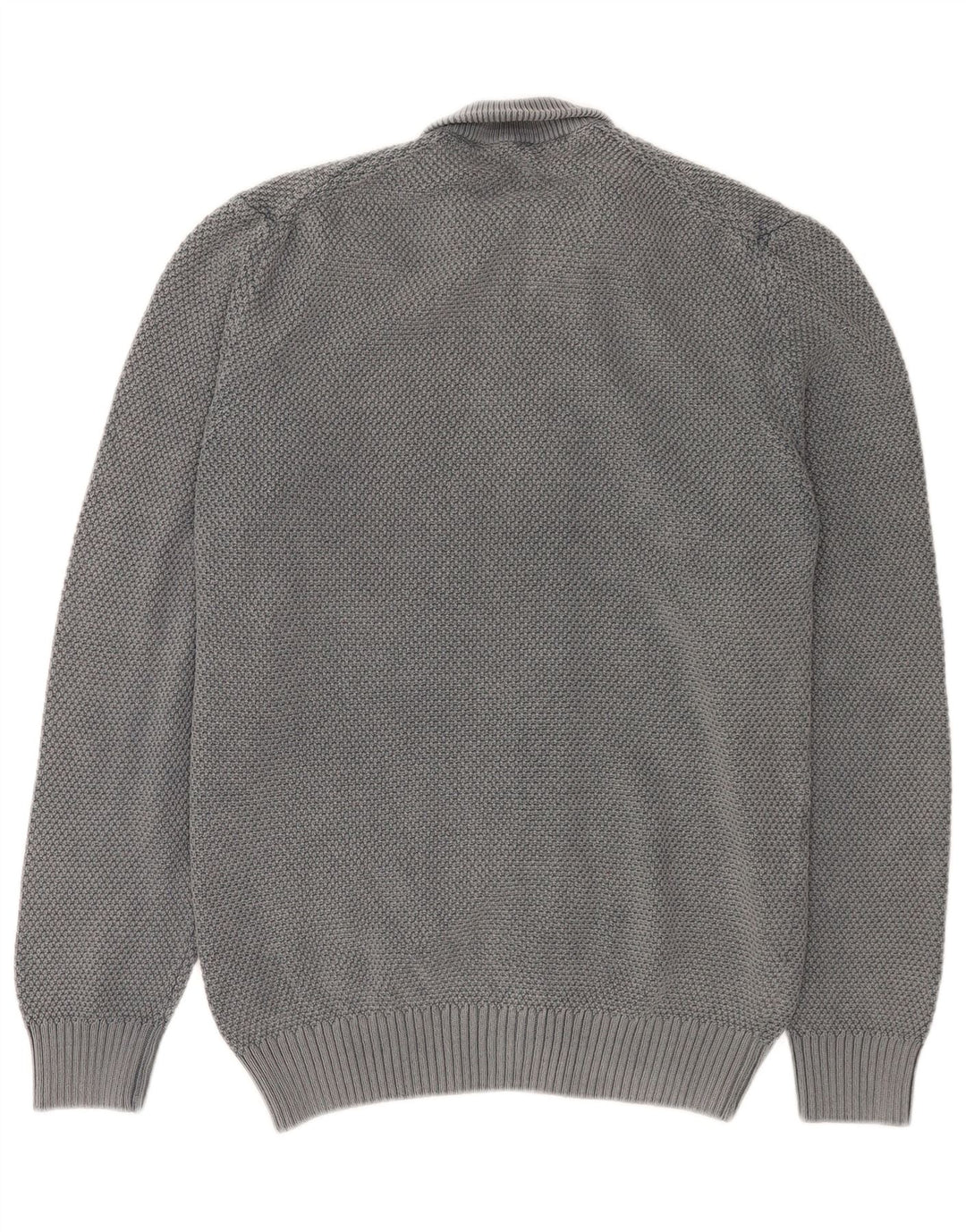 Мужской кардиган Trussardi Jeans, хлопковый свитер среднего серого цвета