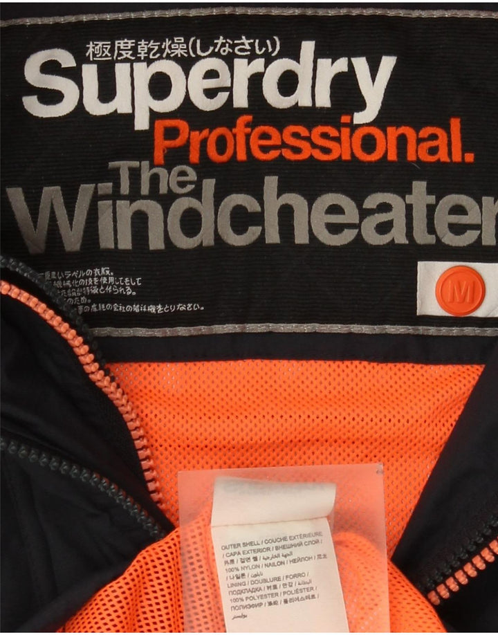 Женская дождевик с рисунком Superdry The Windcheater UK 12, средний темно-синий
