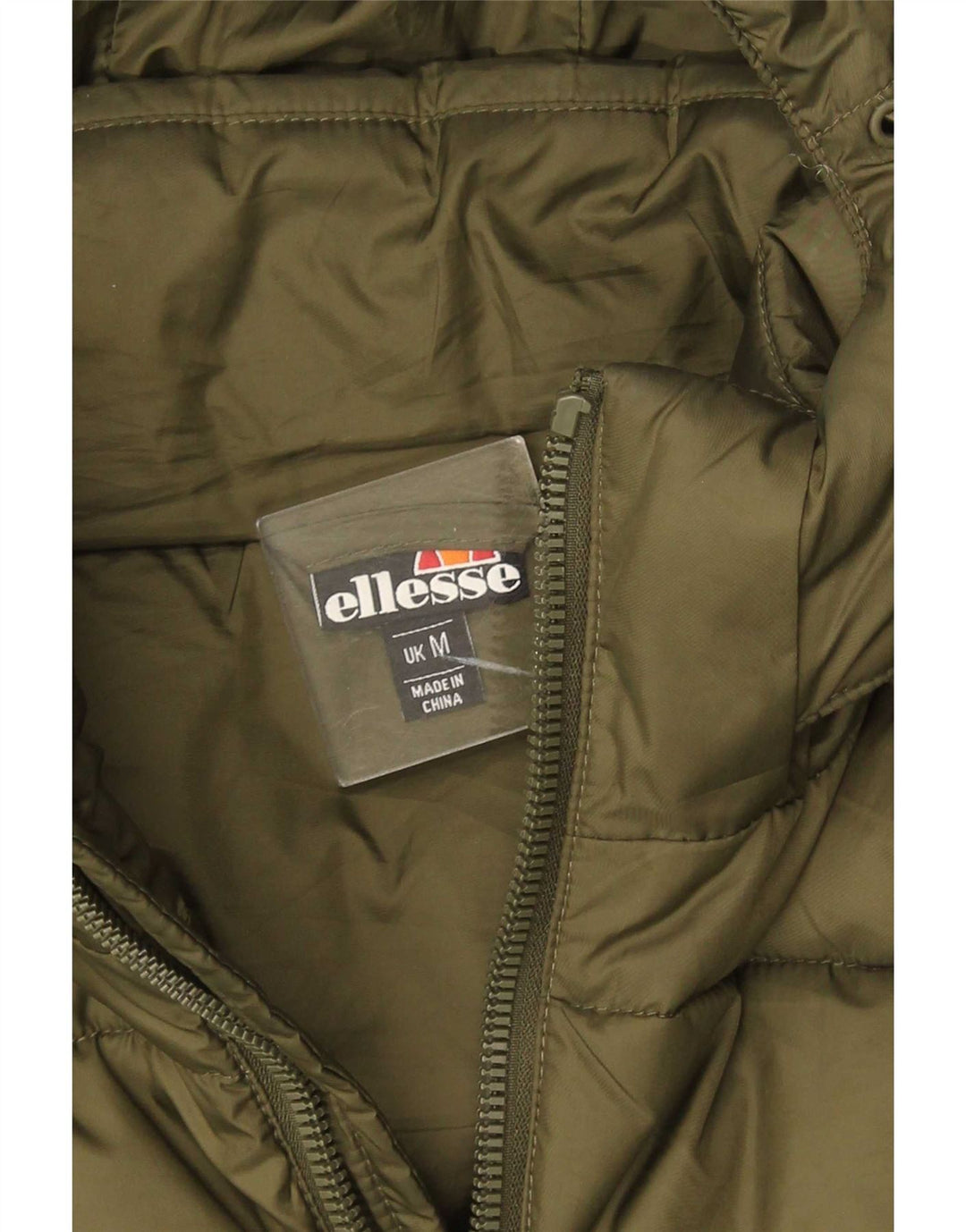 Мужская утепленная куртка с капюшоном Ellesse UK 38, средний зеленый полиэстер