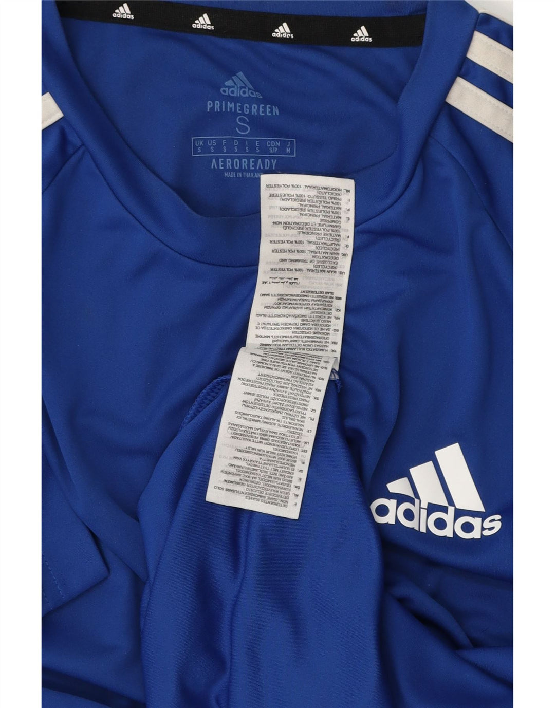 Мужская футболка ADIDAS Climalite, маленький синий полиэстер