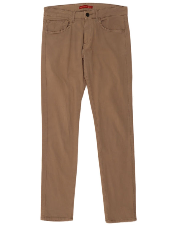 Брюки мужские повседневные узкие Zara EU 40 Medium W31 L32 Бежевые