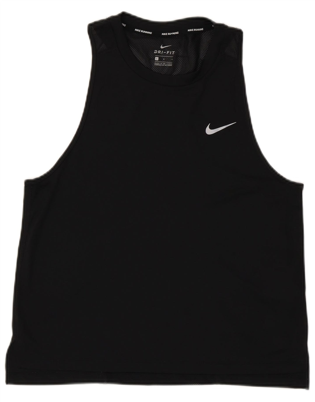 Женский жилет Nike Dri Fit UK 14, большой черный полиэстер