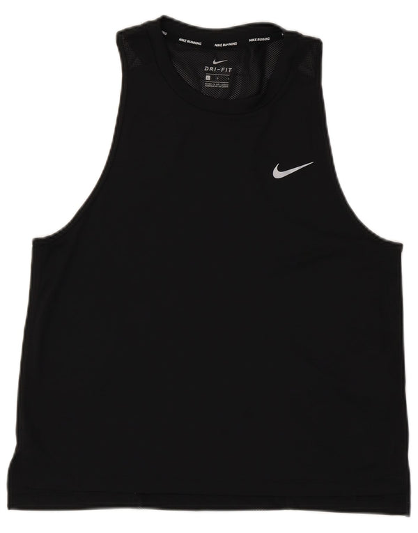Женский жилет Nike Dri Fit UK 14, большой черный полиэстер