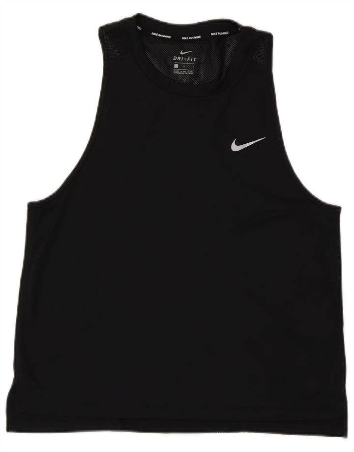 Женский жилет Nike Dri Fit UK 14, большой черный полиэстер
