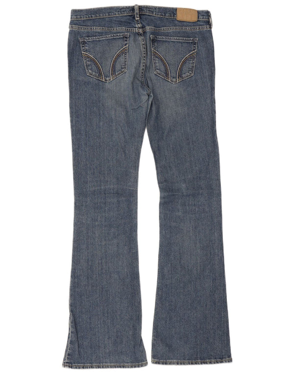 Женские расклешенные джинсы Hollister США 3, маленькие W30 L31, синие, хлопок